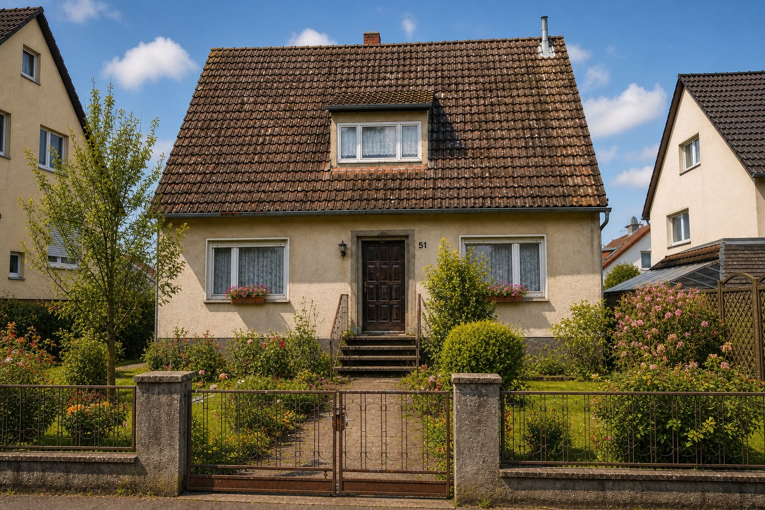 Älteres, sanierungsbedürftiges Einfamilienhaus